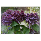 Planche À Découper Floral Violet rouge Hydrangea (Devant)