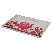 Planche à découper florale de dinde de Thanksgivin (Coin)