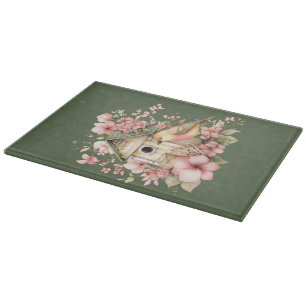 Planche à découper florale d'été de cottage