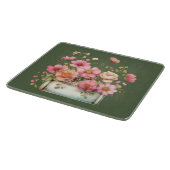 Planche à découper florale d'été de cottage (Coin)