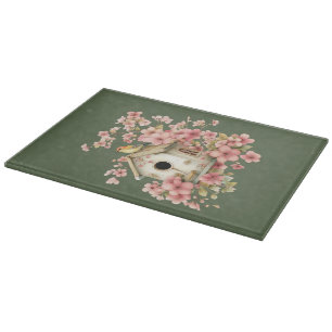 Planche à découper florale d'été de cottage