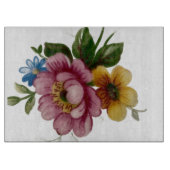 Planche à découper florale inspirée de la porcelai (Devant)