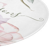 Planche à découper florale monogramme (Coin)