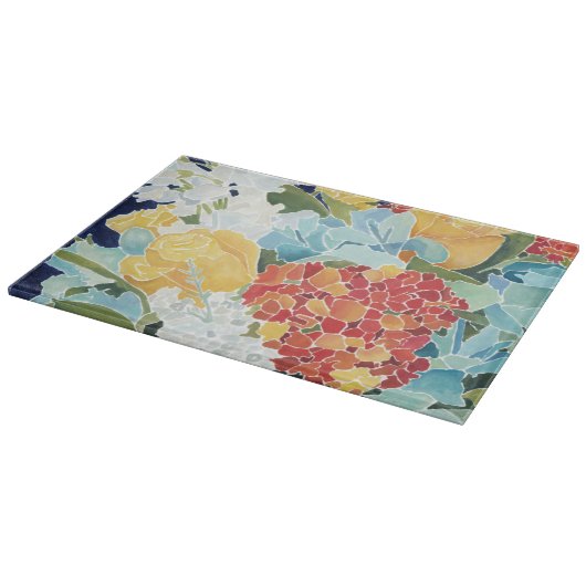 Planche À Découper Florals II de minuit (Coin)