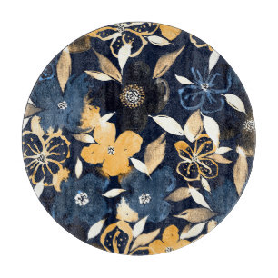 Planche À Découper Floraux Abstraits : Motif de répétition aquarelle