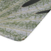 Planche À Découper Flore de feuille de fatsia japonaise variée (Coin)