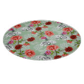 Planche À Découper Flore de printemps vert : main tirée (Coin)