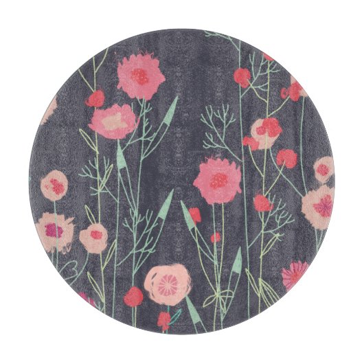 Planche À Découper Flore foncé (Devant)