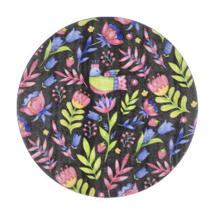 Planche À Découper Flore printanière : Motif imperméable