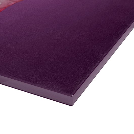 Planche À Découper Flore rose Adenium Violet rayé (Coin)