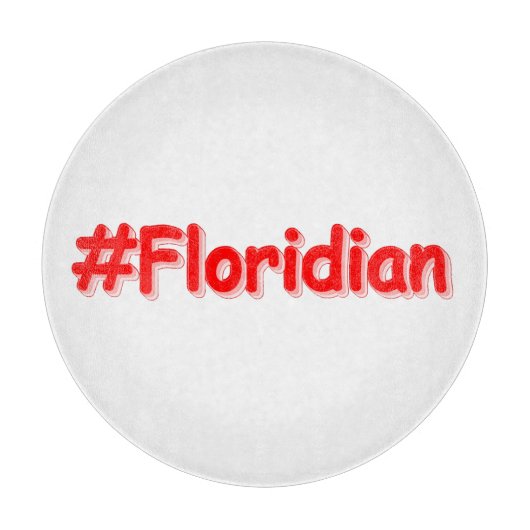 Planche À Découper "#Floridian " Joli design. Commandez dès maintenan (Devant)