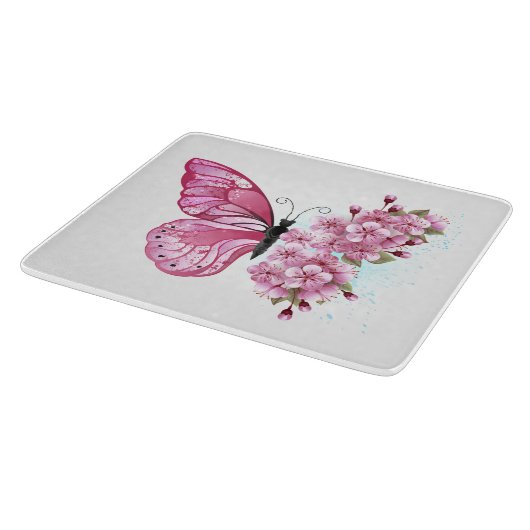 Planche À Découper Flower Butterfly (Coin)