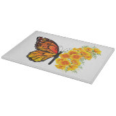 Planche À Découper Flower Butterfly with Yellow California Poppy (Coin)