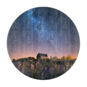 Planche À Découper Flowers (homonymie)   Lupines Blooming Lake Tekapo