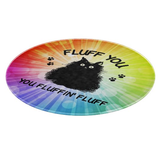 Planche À Découper Fluff You Fluffin Fluff Kitty Cat Cutting Boa (Coin)
