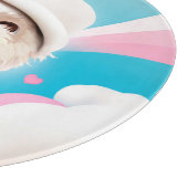 Planche À Découper Fluffy Dog avec Casquette blanc (Coin)