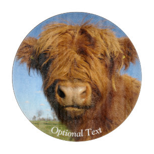Planche À Découper Fluffy Scottish Highland Cow