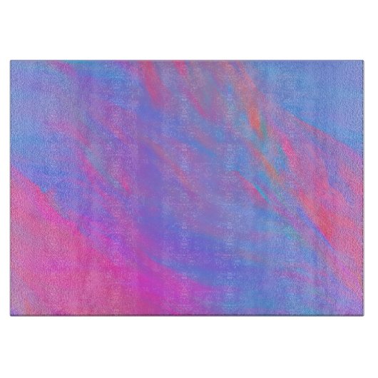 Planche À Découper Flux Abstrait d'encre néon (Devant)