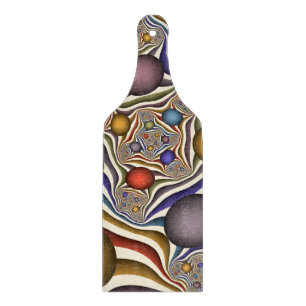 Planche À Découper Flying Up, Colorful, Modern, Art Fractal Abstrait