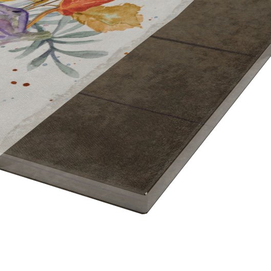 Planche À Découper Foi familiale Automne Moisson Automne Ferme Bois (Coin)