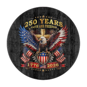 Planche À Découper Foi Liberté 250 Ans 1776 2026 Aigle Patriotique