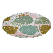 Planche À Découper Foliage Tropical - Motif Monstère Et Feuille De Pa (Coin)