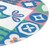 Planche À Découper Folklore Floral Card : Design scandinave. (Coin)
