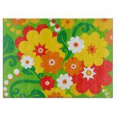 Planche À Découper Fond d'écran Funky Flower Power (Devant)