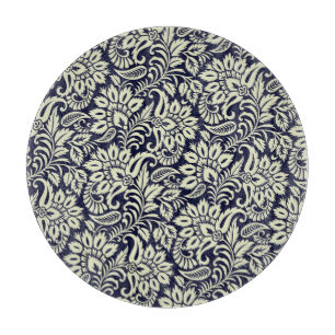 Planche À Découper Fond Floral Indien Design Vintage