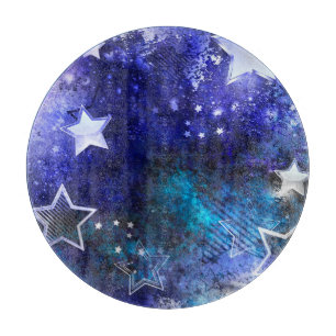 Planche À Découper Fond spatial avec étoiles