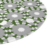 Planche À Découper Forest Green Grey White Cercles connectés Motif (Coin)