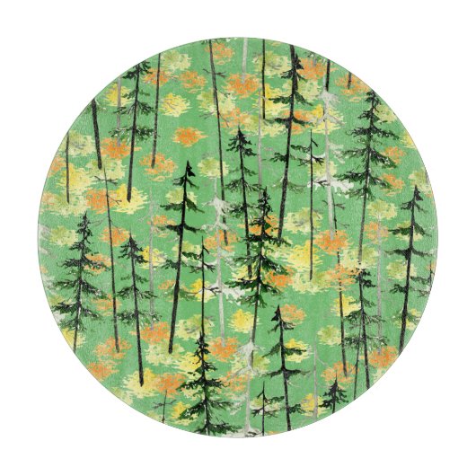 Planche À Découper Forêt d'automne : Beauté naturelle incomparable (Devant)