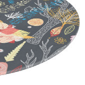 Planche À Découper Forêt d'automne : Beauté saisonnière texturée. (Coin)