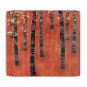 Planche À Découper Forêt de Birch Tree (Devant)