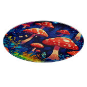 Planche À Découper Forêt de champignons magiques vibrants Art (Coin)