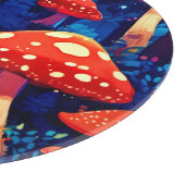 Planche À Découper Forêt de champignons magiques vibrants Art (Coin)