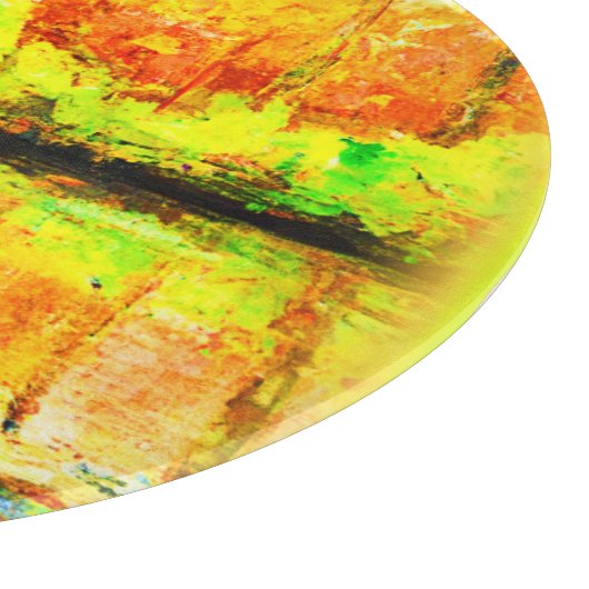 Planche À Découper "Forêt De Marais Vibrante" Belle Peinture. Command (Coin)