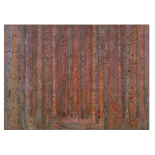Planche À Découper Forêt de sapins de Gustav Klimt Tannenwald Arbres
