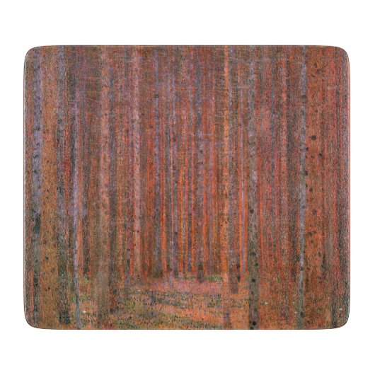 Planche À Découper Forêt de sapins (par Gustav Klimt) (Devant)