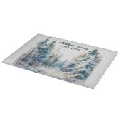 Planche À Découper Forêt d'hiver (Coin)