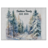 Planche À Découper Forêt d'hiver (Devant)