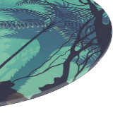 Planche À Découper Forêt tropicale, arrière - plan du soir jaguar. (Coin)