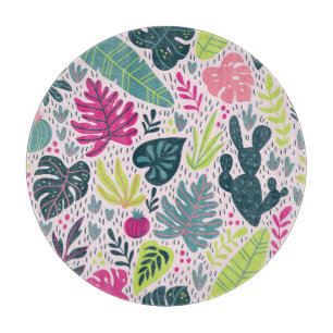 Planche À Découper Forêt tropicale sauvage, répétition vintage
