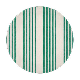 Planche À Découper Forêt vert et beige cinq bandes motif