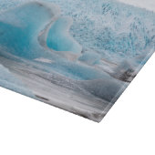 Planche À Découper Formations de glace glaciaire bleue, horizontales (Coin)