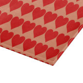 Planche À Découper Forme de cœur rouge amour classique minimalisme (Coin)