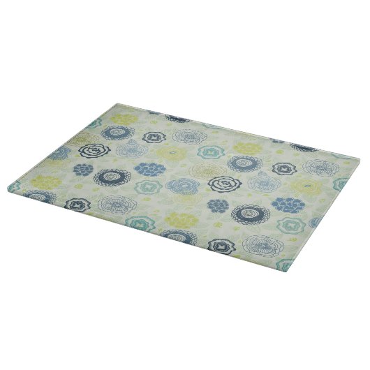 Planche À Découper Forme florale élégante avec fleurs mignonnes (Coin)