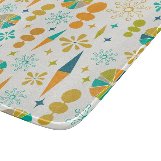 Planche À Découper Formes atomiques amusantes Starburst Retro Mi-sièc (Coin)