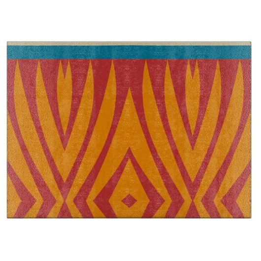 Planche À Découper Formes aux couleurs rétro (Devant)