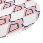 Planche À Découper Formes géométriques déco rose corail bleu (Coin)